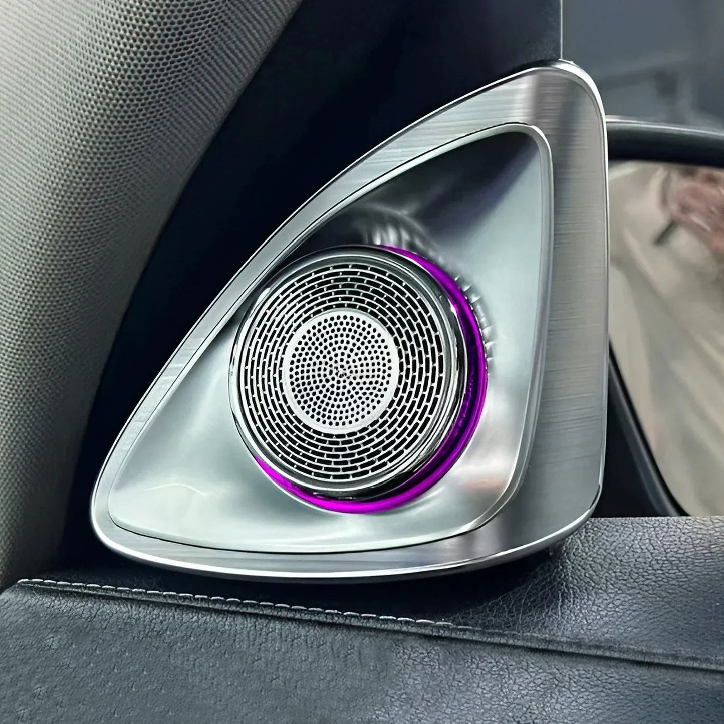 For Mercedes Benz C-Coupe 2015-2021 C205 4D Rotating Tweeter Speaker 64 colors LED Ambient Light