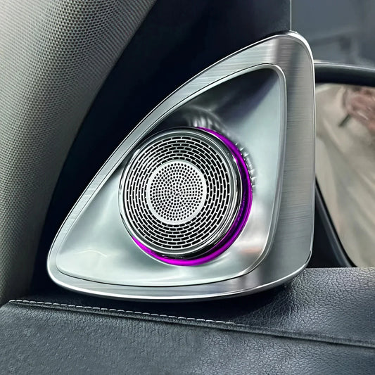 For Mercedes Benz C-Coupe 2015-2021 C205 4D Rotating Tweeter Speaker 64 colors LED Ambient Light