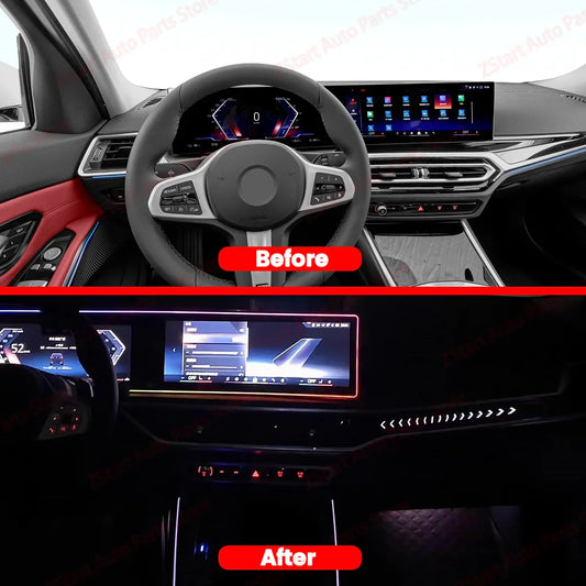 11 Color LED Screen Light Ambient Light For BMW G20 G26 G60 G05 X5 G06 X6 G07 X7 M3 M4 i3 i4 i5 Series Car Monitor Display Part
