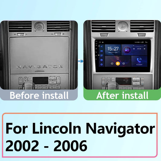Android13 For Lincoln Navigator 2003 - 2009 Car Radio Video Multimedia Player Navigation Carplay GPS WIFI BT Stereo NO 2din DVD