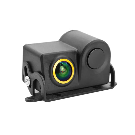 QMKJ 180 Degree 1080P Car Video Parking Sensor Rear View Visible Radar Detector System Night Vision Waterproof Reverse Camera