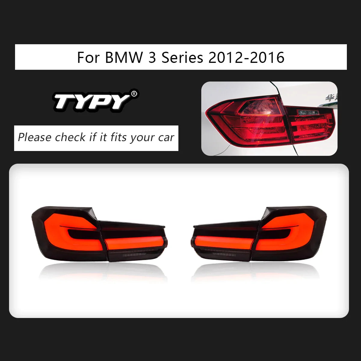 Car Lights LED Rear Lamps For BMW F30 Taillights F35 F80 2013-2018 318i 320i 325i 330i 335i Sequential Turn Signal Brake