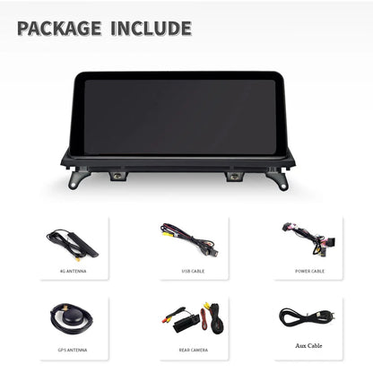 Wireless Carplay Android 14 Car Multimedia Screen for BMW X5 E70 X6 E71 E72 CCC CIC Android Auto Radio GPS 4G SIM Idrive Car PC