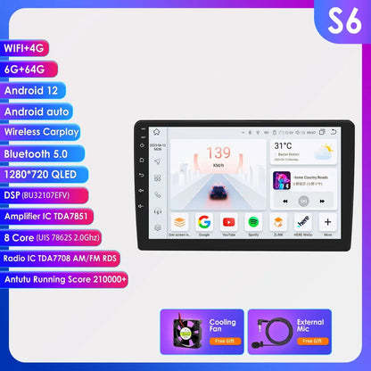 Hizpo 10.1 Inch Android Auto Car Radio Multimedia Video For JEEP Compass Patriot Chrysler 300C Sebring Liberty Dodge Wrangler BT