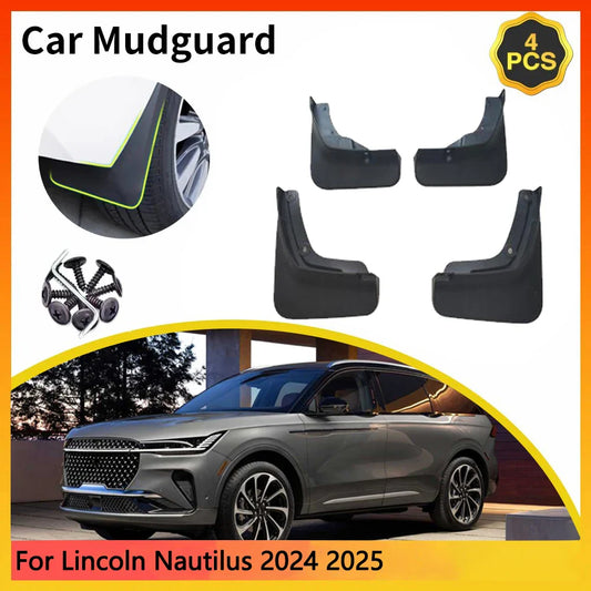 For Lincoln Nautilus 2024 2025 CDX707 Car Mudguards Mudflap Mudguard Splash Guards Mud Flaps Fender Auto Accessories Parts Soil