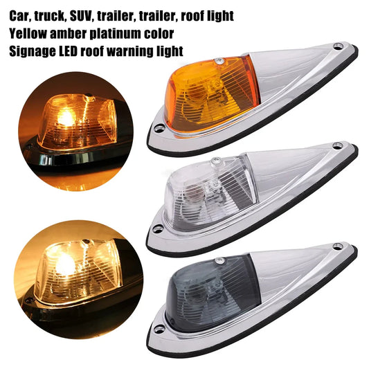 5pcs Truck SUV trailer trailer roof light yellow amber platinum color marker light LED roof warning light