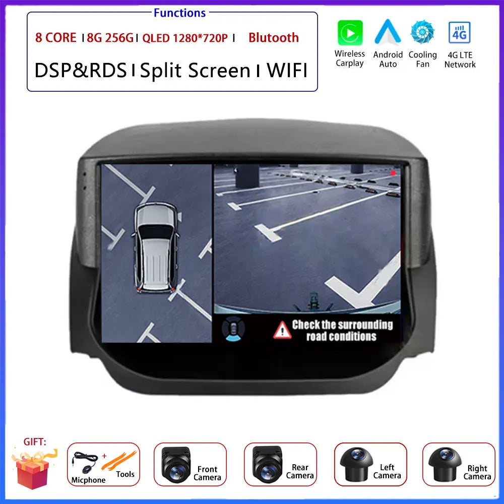 Android  Carplay Auto Car Radio For Ford EcoSport Eco Sport 2014-2018 GPS Recorder Multimedia Player 4G+BT DSP