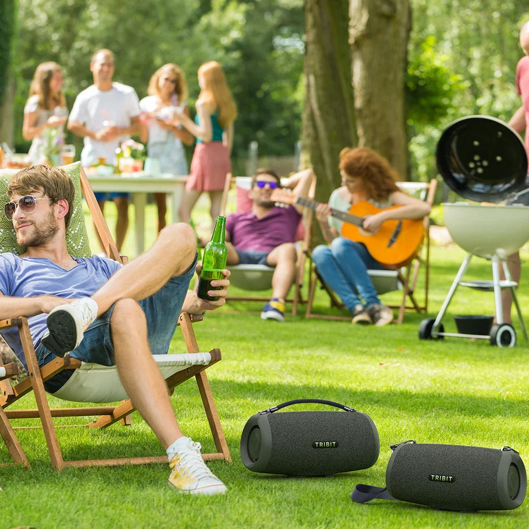 TRIBIT StormBox Lava 80W Portable Bluetooth Speaker Built-in Powerbank, APP Control, IP67 Waterproof for Outdoor, Camping, Party