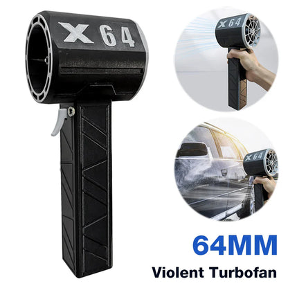 Air Blower Fan 64mm Brushless Motor 1400g Thrust Electric Strong Dust Blower 8000mAh Handheld Turbo Jet Fan for Home Outdoor Car power tools