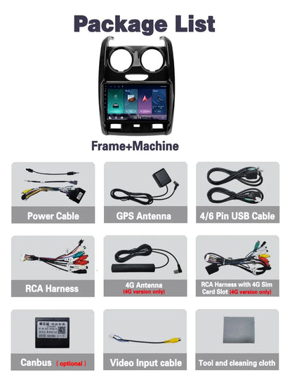 Car Radio For Renault Duster 2015 - 2021 For LADA Largus 2021 Android 14  Carplay  Multimedia Video Player Auto stereo