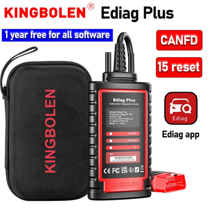 Thinkdiag2 All System Bidirectional Control OBD2 Diagnostic Scanner for iOS & Android, Bluetooth Scan Tool with CAN-FD Protocol,