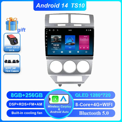 Android Car Radio Multimidia Player For Dodge Caliber Jeep Compass 1 MK Patriot 2006 - 2010 Auto GPS Navigation Carplay 2din DVD
