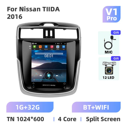 Podofo 8+128G 9.7''Car Radio For Nissan TIIDA 2016 Multimedia Player Carplay Android Auto 8Core WIFI&4G GPS Navigation Car Audio