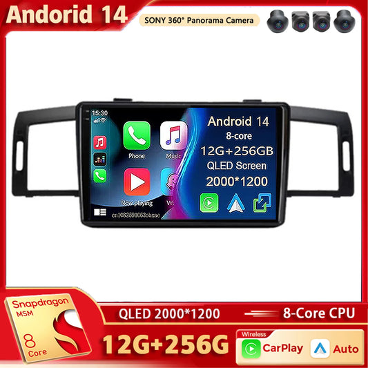 Android 14 Car Radio Multimedia Player For Infiniti M35 2003-2010 NISSAN FUGA 2005-2010 Auto Carplay Car Stereo wifi+4G Ai voice