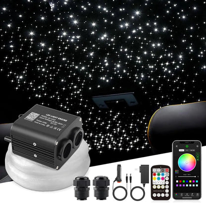 20W Twinkle Starlight Headliner Kit, Star Lights for Car Roof & Home Decoration, Fiber Cable 550pcs*0.03in*9.8ft Star Light