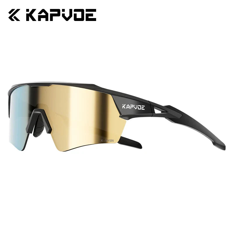 Kapvoe New Photochromic Cycling Sunglasses Men Women MTB Glasses UV400 Bicycle Eyewear Outdoor Sports Running Road Bike Goggles