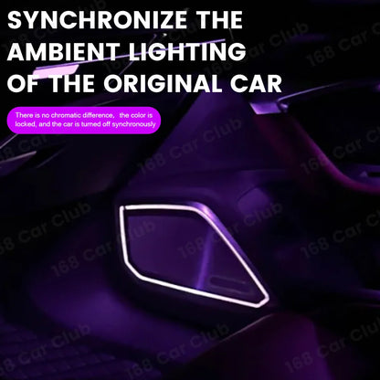LED 32 Colours Ambient Light For Audi A6 A7 C8 RS6 RS7 Auto Door RGB Horn Cover Decorative Lamp Modified Parts LED Speaker Cover