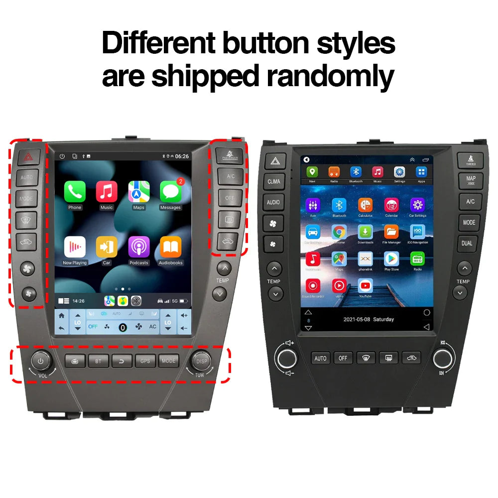 9.7inch Android 13 Car Radio For Lexus ES ES240 ES350 2007-2012 Tesla Style Screen Multimedia Video Player GPS Navigation Stereo
