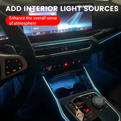 LED Vents For BMW 2023+ G20 G22 G80 G82 i3 i4 M3 M4 11 Colour Car Auto Center Console Air Outlet  Decorative Lamp Ambient Lights