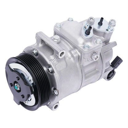 12V 125 Amps Air Conditioning Compressor AC Clutch Kit for Cars and Trucks Silver Energy-saving Air Conditioning Compressor