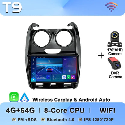 Car Multimedia Player For Renault Duster 2015 - 2021 For LADA Largus 2021 Automotive Multimedia Mirror Link Intelligent System