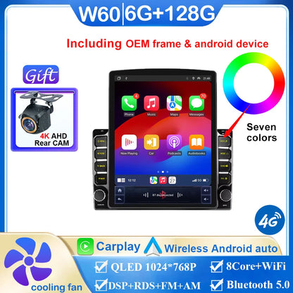 9.7 inch Android For Renault Trafic 3 14-21 For Opel Vivaro B Car Radio Carplay 2 Din Head Unit GPS Navigation  Touch Screen