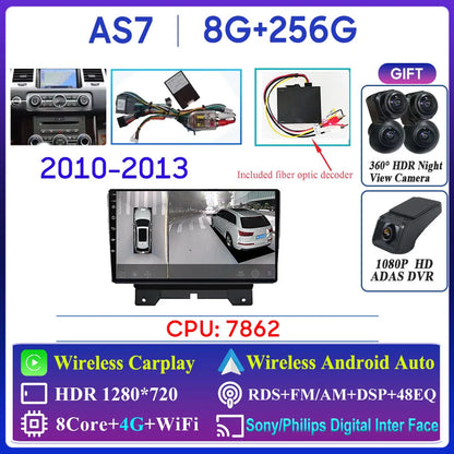 Car Radio Carplay For Land Rover Range Sport 2005 2006 2007 2008 2009  Multimedia Player GPS Navigation Android Auto 5G Wifi