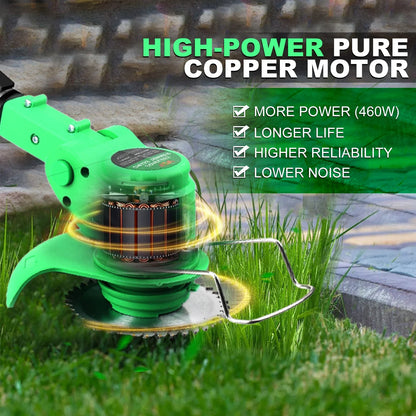 Cordless Lawn Mower Handheld Electric Grass Trimmer Adjustable Garden Tools For Tegatok Battery power tools