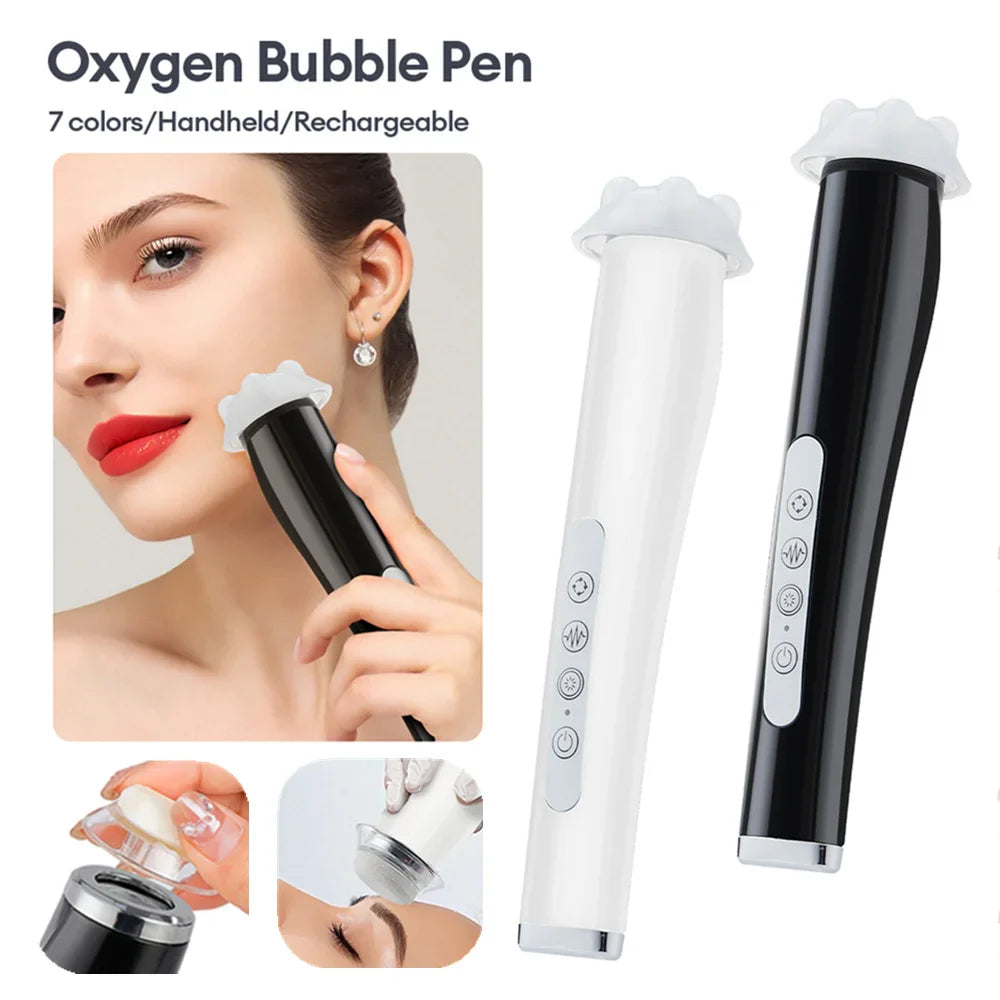 Oxygen Bubble Pen CO2 Oxygen Portable Facial Machine CO2 Gel Facial Skin Care Device Facial SPA CO2 Bubble Oxygen Beauty Machine
