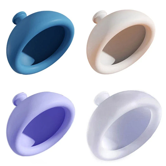 Silicone Pressure Drum Massage,Sputum Remover Cup Pressure Drum Massage Cup Chest Percussion Cup for burping Adults