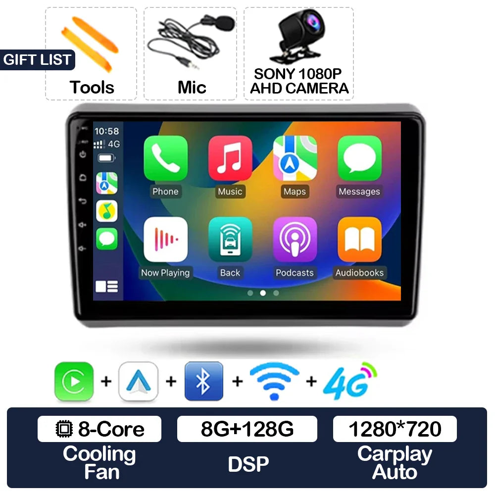Android 15 Car Radio For Dodge Dart 2012 - 2016 BT Head Unit 4G WIFI Qualcomm GPS NAVI 2DIN Multimedia Video Player QLED LTE 5G