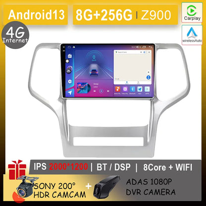 Car Android For Jeep Grand Cherokee WK2 2010 - 2013 Auto Radio Multimedia Player Stereo Video Touchscreen Navigation GPS WIFI