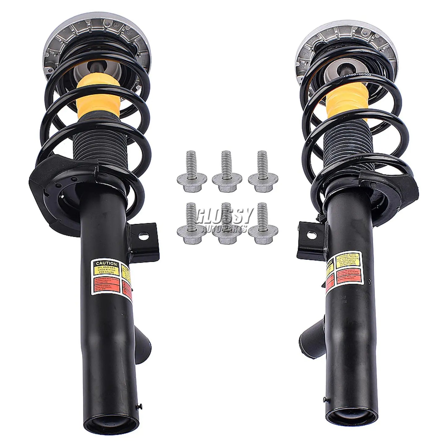 AP03 Pair Front Shock Absorber Struts Assembly w/EDC For BMW X3 F25 X4 F26 2011-2018 37116797025 37116797026