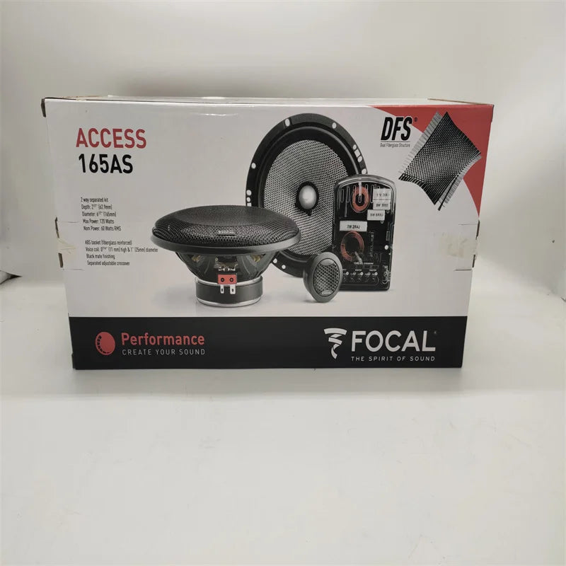 Free Shipping 1Set Focal Access 165AS 2-Way Max 120W Separated Kit Performance Component Car Speaker Hi Quality Made In France