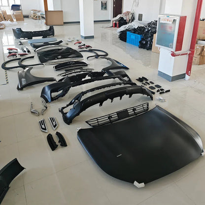 Car Bodykit For Infiniti QX80 2016 Upgrade To 2019 Front&Rear Bumper Front Lip Auto Body Systems With Headlamp And Rearlamp