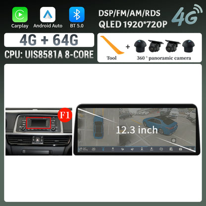 12.3inch Android 14 For KIA K5 Optima 2015 2016 2017 2018 2019 Car Radio Multimedia Navigation GPS Carplay Stereo Touch Screen