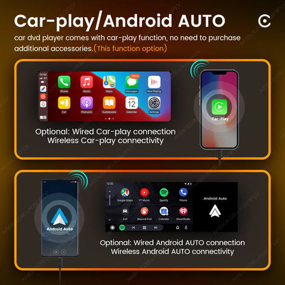 1din 6.86-inch HD Screen Radio Multimedia Smart CarPlay Android Auto Video Player for VW Kia Ford Toyota Mazda Universal Car USB