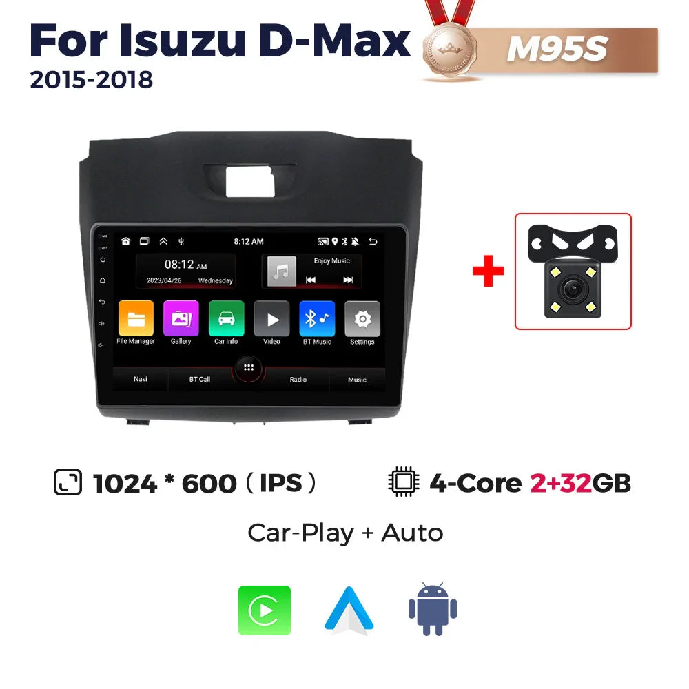Android Car Radio Multimedia Player For Chevrolet TrailBlazer 2 S10 Holden Colorado For Isuzu D-Max DMAX Carplay Navigation GPS