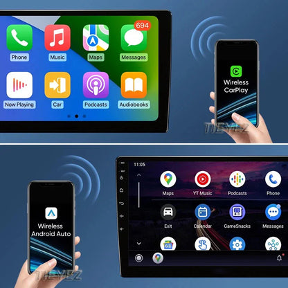 9" Car Raido Carplay Android 14 For Chrysler 200 200C 2015 - 2019 Auto Multimedia Screen Stereo Video Player GPS Navigation WIFI