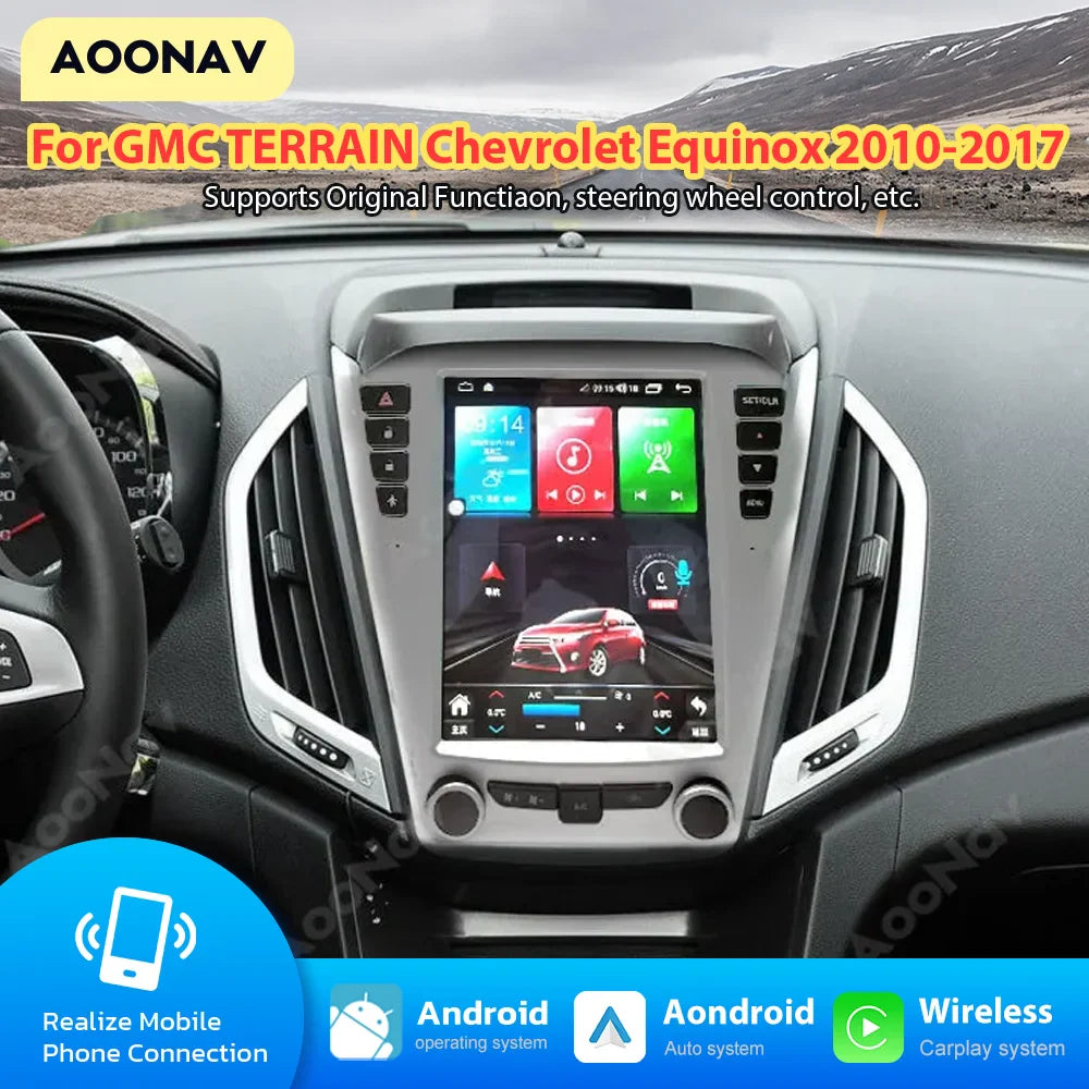 128GB Android Car Radio For GMC TERRAIN CHEVY EQUINOX 2010-2016 Multimedia Player GPS Navigation Wireless Carplay AUTO Head Unit