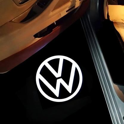 HD For VW Volkswagen Jetta MK4 Bora Sharan Touran Lavida Caddy MK3 Polo Golf 3 4 Beetle LED Car Door Logo Light Projector Lamp