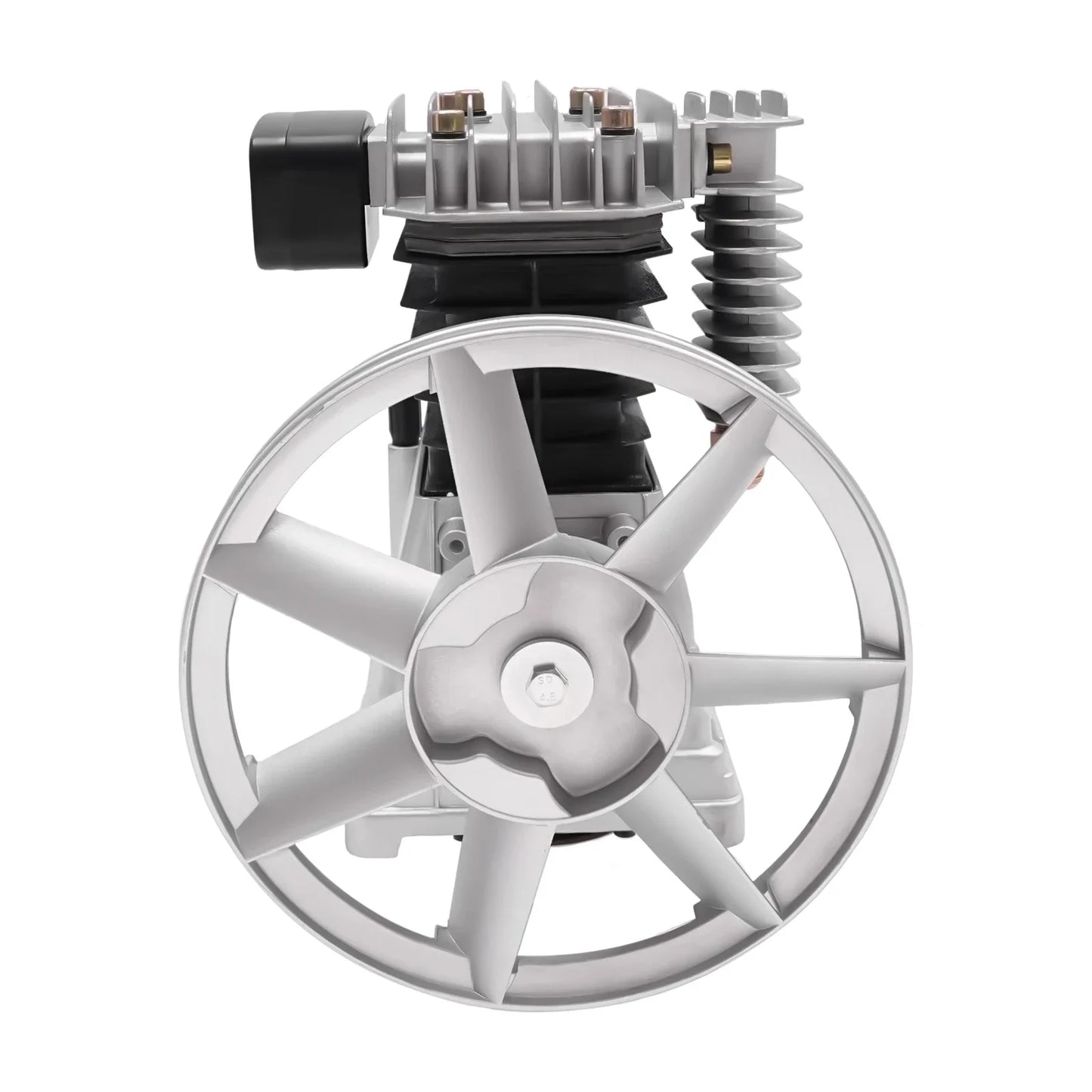 3HP Air Compressor Pump Head Piston Compressor Dual Cylinder Design 960rpm Outstanding Heat Dissipation Low Noise