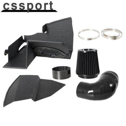 Hot  Tube Intake Pipe Kit Black Cold Air Filter System Engine Parts Car Air Intake Duct Tube For BMW G20 G21 320I 330I Aluminium
