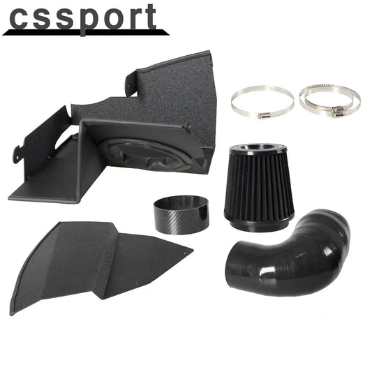 Hot  Tube Intake Pipe Kit Black Cold Air Filter System Engine Parts Car Air Intake Duct Tube For BMW G20 G21 320I 330I Aluminium