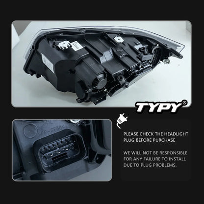 Car Lights For BMW 3 Series 2005-2012 E90 RGB Headlight LED Projetor head Lamp Daytime Running Light Automotive Accessories