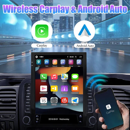 9.7" Vertical Style Tesla Screen Android 12 Car Radio For Hyundai Azera 2006-2010 GPS Navigation Multimedia Video Player