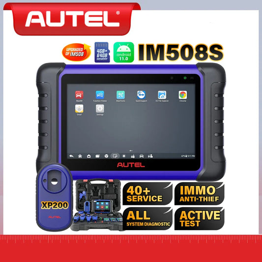 Autel MaxiIM IM508S XP400 PRO Car Key Programming Tool OBD2 Scanner All-in-One IMMO Key Programmer Active Test PK IM508