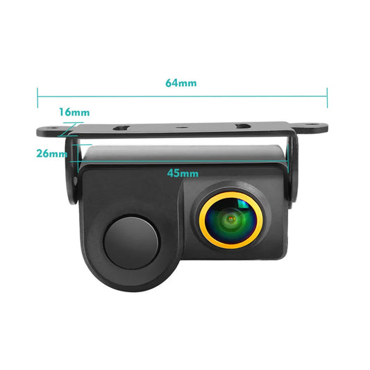 2 In 1 HD Video Night Vision Car Rear View Camera HD Clear Night Vision Radar Sensor Rearview Camera Car accessories