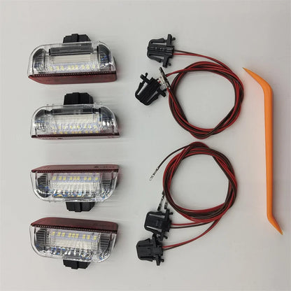 LED Car Door Panel Courtesy Lights For Porsche Cayenne 958 Panamera Macan 718 Boxster Cayman 982 911 991 Series Interior Lamp
