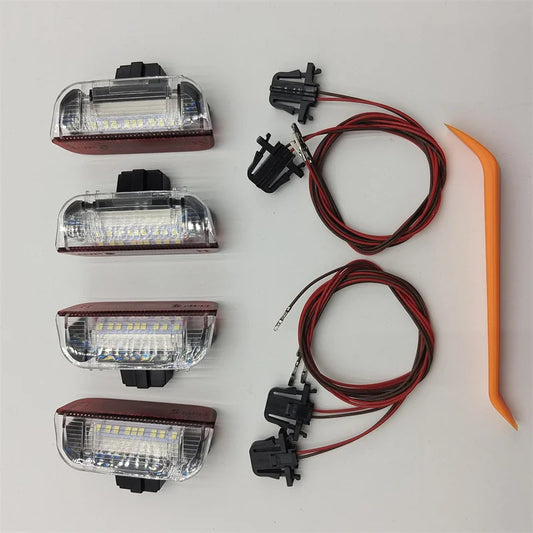 LED Car Door Panel Courtesy Lights For Porsche Cayenne 958 Panamera Macan 718 Boxster Cayman 982 911 991 Series Interior Lamp